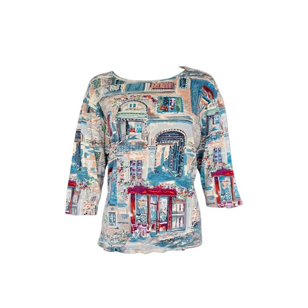 euro y2k graphic top